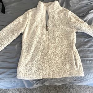 Cream quarter zip jacket! Barely worn, no rips or tears!